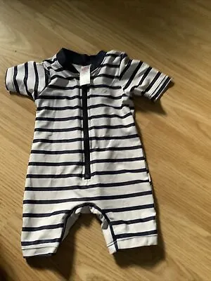 Baby Boys Swimwear All In One 0-3 Months Used Once Only By Matalan  • £0.99