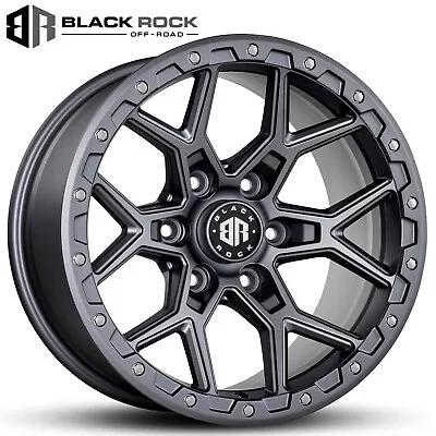 $1449 • Buy Holden Colorado Wheels 17 Inch Black Rock Viper Satin Grey Rims For Colorado