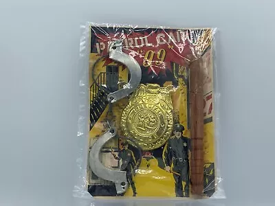 $30 • Buy NOC/Vintage Patrol Car  99  Police Set- Handcuffs, Badge & Wood Nightstick