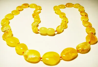 Vintage Amber Necklace Natural Baltic Amber Jewelry Pure Amber Stones Necklace • $89