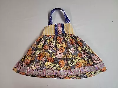 Matilda Jane Toddler Girl Size 2 Halter Sundress Flower Yellow Orange  Colorful • $19.99