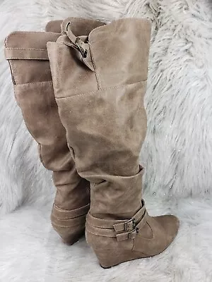 MAURICES Shari Tall Brown Boots Womens Size 7 • $22.99