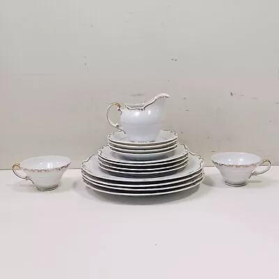 Ucagco Vintage White China Tea Set • $9.99