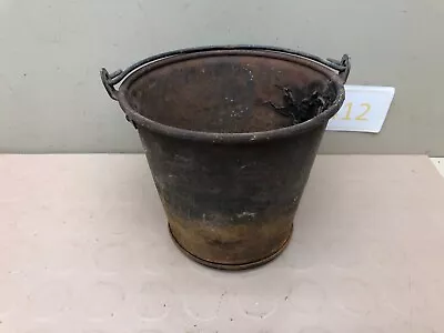ANTIQUE VINTAGE  SMALL TIN METAL  BUCKET BEHRENS PAIL - Embossed • $11.95