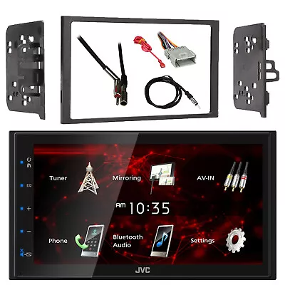 JVC 2DIN Bluetooth Car Radio Antenna W/Adapter Harness 98-Up GM Install Kit • $253.49