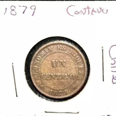 Chile 1879 Centavo KM 146a VF • $17.95