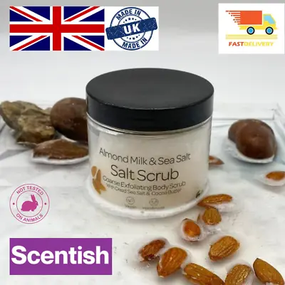 £10.99 • Buy Almond Milk & Sea Salt Dead Sea Salt Body Scrub 220 G Naturally Exfoliating 