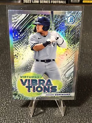 2022 Bowman Chrome Jasson Dominguez Virtuosic Vibration New York Yankees #VV-4 • $2.88