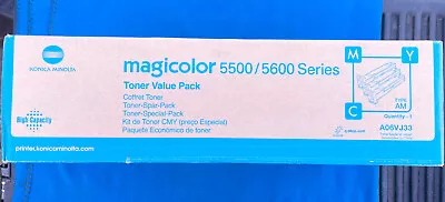 Konica Minolta Magicolor 5500 / 5600 Toner Value Pack - Model A06VJ33 - NEW • $179.99