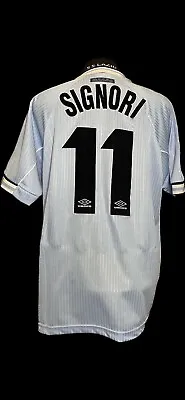 🇮🇹 SS Lazio MATCH WORN Home Shirt Maglia Camisa Trikot 1996 1997 SIGNORI COA • $994.67