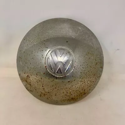 Vintage VW Volkswagen Hubcap Bug/Bus Dome Dog Dish Chrome--Pitting Scratches Etc • $29.99