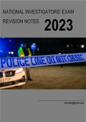 £11.99 • Buy Police National Investigators Exam NIE Revision Crammer Notes Pass 2023