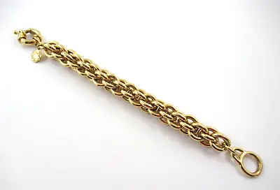 Signed J.Crew Chunky Gold Tone Link Bracelet 7-1/2  • $24