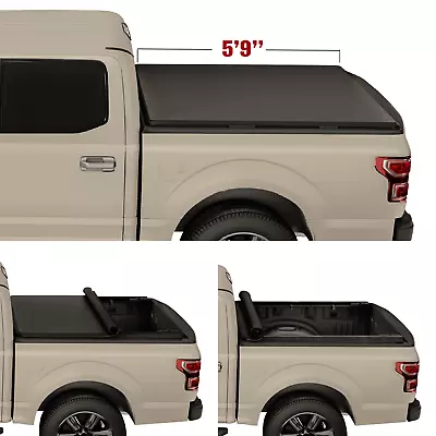 Soft Roll-Up Tonneau Cover Truck Bed For 07-24 Silverado Sierra 1500 5.8FT 69.3  • $147.99