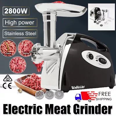 2800W Electric Meat Grinder Food Processor Mincer Sausage Maker Filler Machine • $53.99