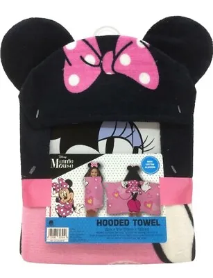 NWT Disney Store Minnie Mouse Hooded Towel Beach Poncho Bath Swim Pool No Name • $22