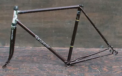 Vintage 54cm Italian Torpado Spirit Road Bike FRAME FORK Campagnolo Tour Bicycle • $120