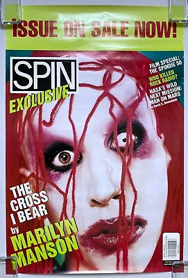 MARILYN MANSON SPIN Magazine Cover Feb 1998 US PROMO POSTER The Cross I Bear • $169.40