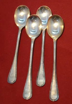 Benedict INDESCTRUCTO Silver Plated Lot 4 Soda Fountain Ice Cream Scoop Spoons • $49.99