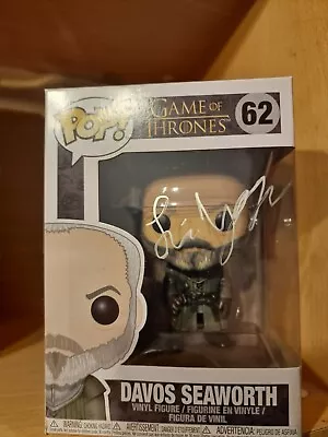 Liam Cunningham Signed Davos Seaworth Game Of Thrones Funko Pop • £50