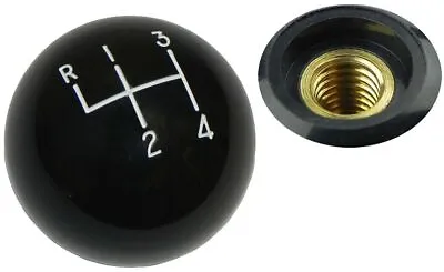 64-88 Gm 1 7/8 Black Hurst 4 Speed Shifter Handle Ball Knob Fine Thread 3/8-24 • $21.50