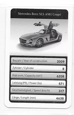 Mercedes Benz Card - SLS AMG Coupe • $2.16