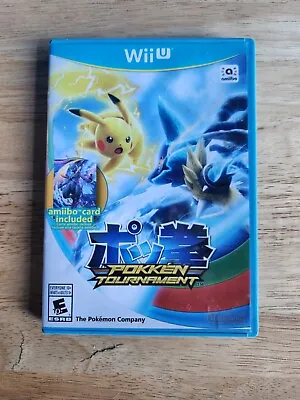 $8 • Buy Pokkén Tournament Wii U 2016 Pokemon W/ Manual Case Game Cib Complete