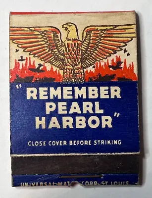 Vintage Advertising Matchbook ~ Old American Bomb Safe Roof Shingle Pearl Harbor • $4.95