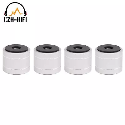 4pcs 30x25mm Machined Aluminum Isolation Feet Pad For Speaker AMP DAC CD Radio  • $14.71