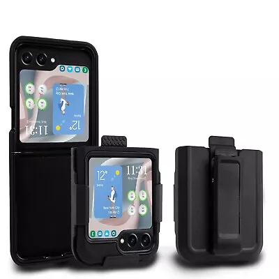 $12.95 • Buy For Samsung Galaxy Z Flip 5 Heavy Duty Shockproof Rugged Case Belt Clip Holster