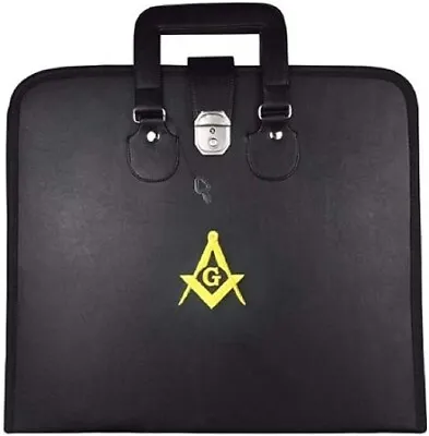 Masonic Regalia MM/WM Apron Bag With Yellow Square And Compass MM/WM Apron Case • $120