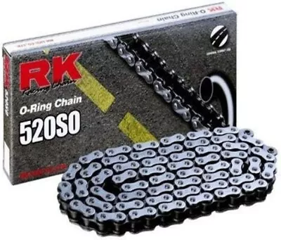 RK Motorcycle Chain 520 SO Sports Motorbike O-ring Chain 118L • £44.99