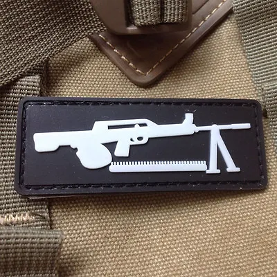 Gun Tactical Milspec Army Airsoft Isaf 3d Rubber Pvc Patch Black • $7.99