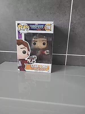 #198 Star Lord Funko Pop Vinyl Marvel  Guardians Of The Galaxy Vol 2 • £9