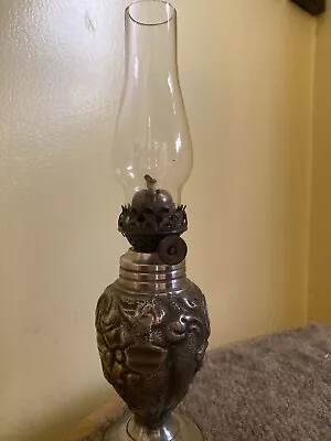 Restoration Hardware Silver Pewter Oil Lamp • $25