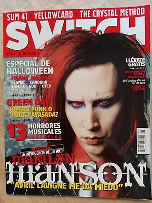 Marilyn Manson Switch Mexican Magazine Mexico Spanish December 2004 • $19.99