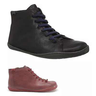 Camper Mens Boots Peu Cami Casual Lace-Up Zip-Up Ankle Trainers Leather • £95.08