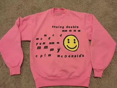 Cactus Plant Flea Market X McDonald's Seeing Double Crewneck M Neon Pink Sweater • $199.99