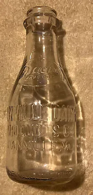 Vintage Danville Dairy Products Co. Danville VA One Quart Milk Bottle • $15.99