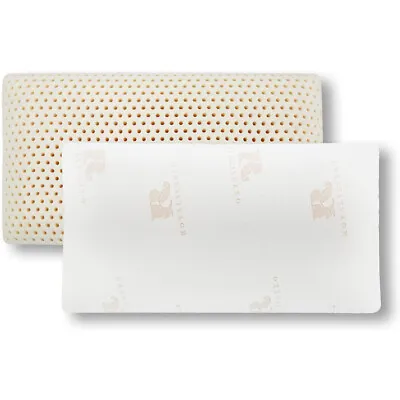 Talalay Latex Pillow Medium Support Bed Pillow Relieve Neck Pain Soft 3 Sizes US • $25.99