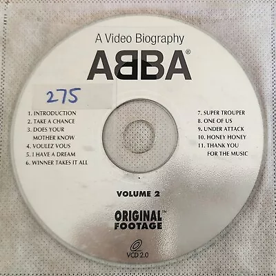 Abba A Video Biography Original Footage Vol 2 Karaoke Vcd / Dvd • $15