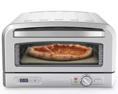 Cuisinart Indoor Portable Countertop Pizza Oven Black Stainless Steel CPZ-120BKS • $289.95