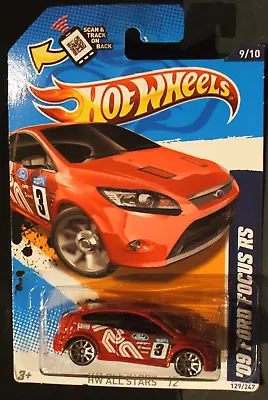 Hot Wheels '09 Ford Focus RS Mattel Diecast ~ S Scale Trains 1/64 RED #3 • $1.69