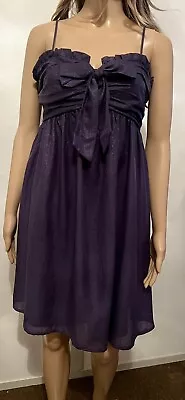 $30.48 • Buy REVIEW Women's Size 12 Cocktail / Special Occasion Dress  Purple Babydoll Knee