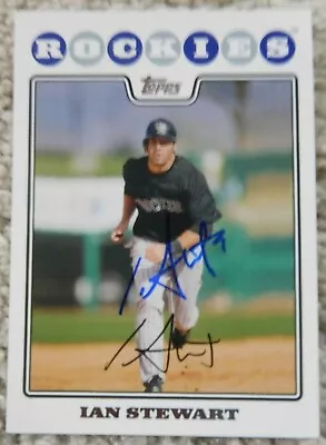 Ian Stewart Auto Autographed Signed 2008 Topps Card Colorado Rockies Cubs • $4.99