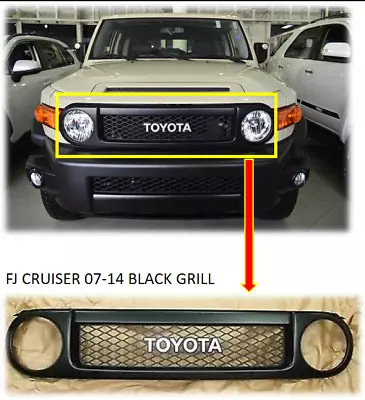 Genuine OEM Toyota Front Radiator Grille 2007-2014 FJ Cruiser GRILL BLACK MATTE • $252.96