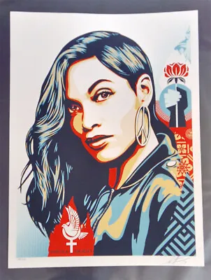 SHEPARD FAIREY POWER & EQUALITY Dove Signed Print Street Art Obey Giant • £129