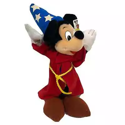 VTG Disneyland World Mickey Fantasia Wizard Sorcerer Plush Doll Toy 14  W/ Tag • $1.99