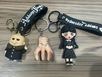 3D The Addams Family Keyring Keychain Pendant Uncle Fester Wednesday The Thing • £5.95