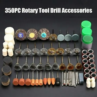 £12.15 • Buy 350pcs Rotary Drill Tool Accessories Polishing Sanding Kit Grinding For Dremel